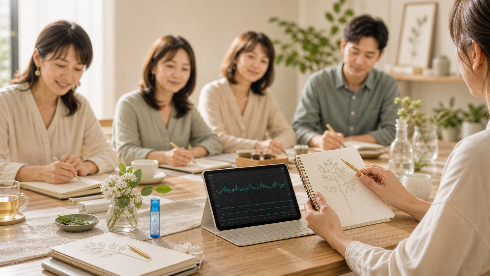 媽媽族群順勢療法 HRV 一日實作課堂情境